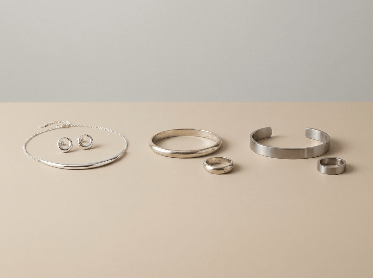 Sterling Silver vs Silver-Plated vs Stainless Steel (Buyer Guide) - silvoraeg