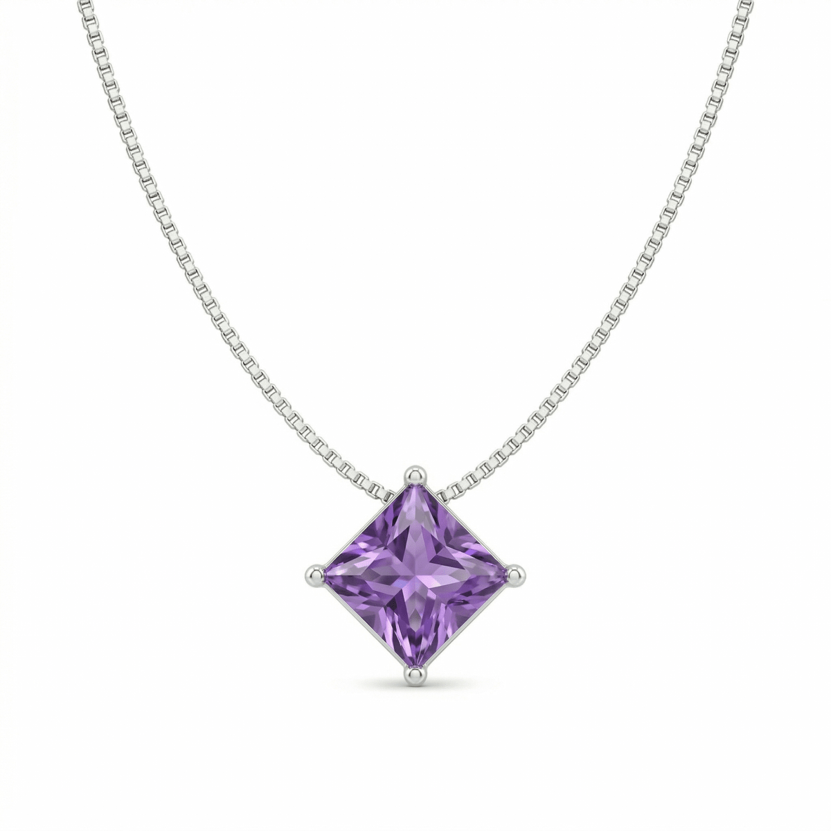 Améthys Royale Necklace - 925 Sterling Silver - Necklaces - Silvora