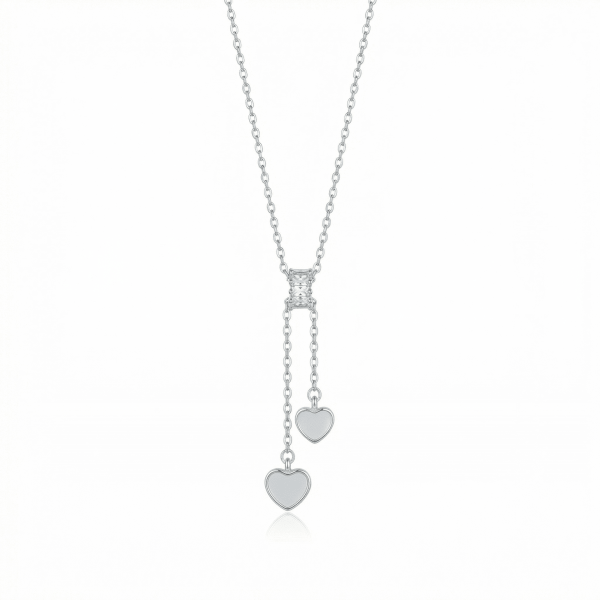 Amoura Lariat Necklace - 925 Sterling Silver - Necklaces - Silvora
