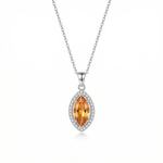 Aurelia Ember Necklace - 925 Sterling Silver - Necklaces - Silvora