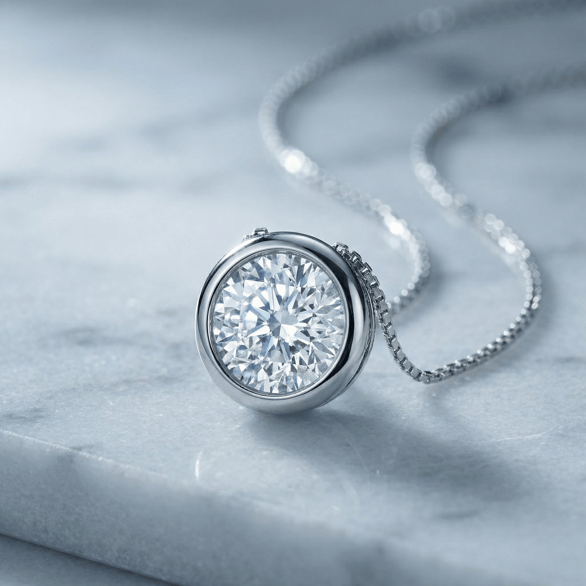 Aurelia Sky Necklace - 925 Sterling Silver - Necklaces - Silvora