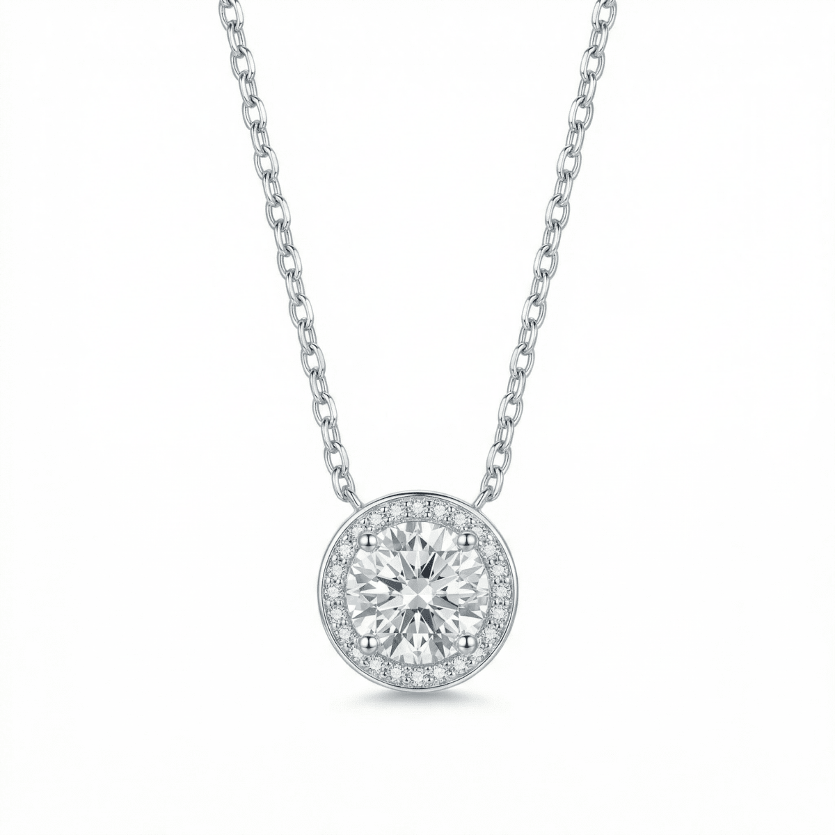 Aurelis Halo - 925 Sterling Silver - Necklaces - Silvora