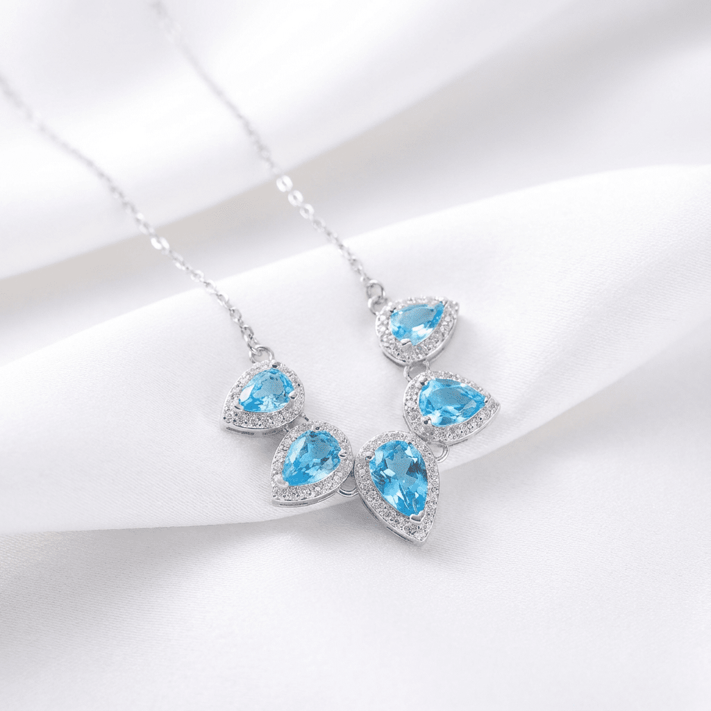 Azure Enchantment Necklace - Necklaces - silvoraeg