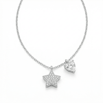 Celestia Duo Necklace - 925 Sterling Silver - Necklaces - Silvora