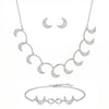 Celestial Moon Cubic Zirconia Set - Jewelry Sets - silvoraeg