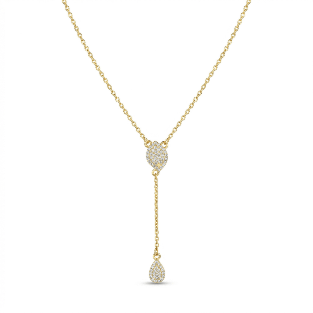 Elowen Drop Necklace - 925 Sterling Silver - Necklaces - Silvora