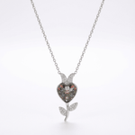 Floria Heart Necklace - Necklaces - silvoraeg