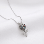 Floria Heart Necklace - Necklaces - silvoraeg