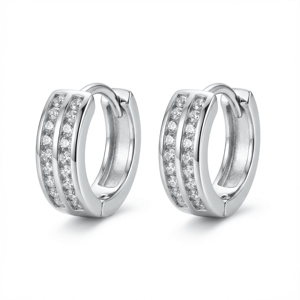 Linea Glow Hoop Earrings - Earrings - silvoraeg