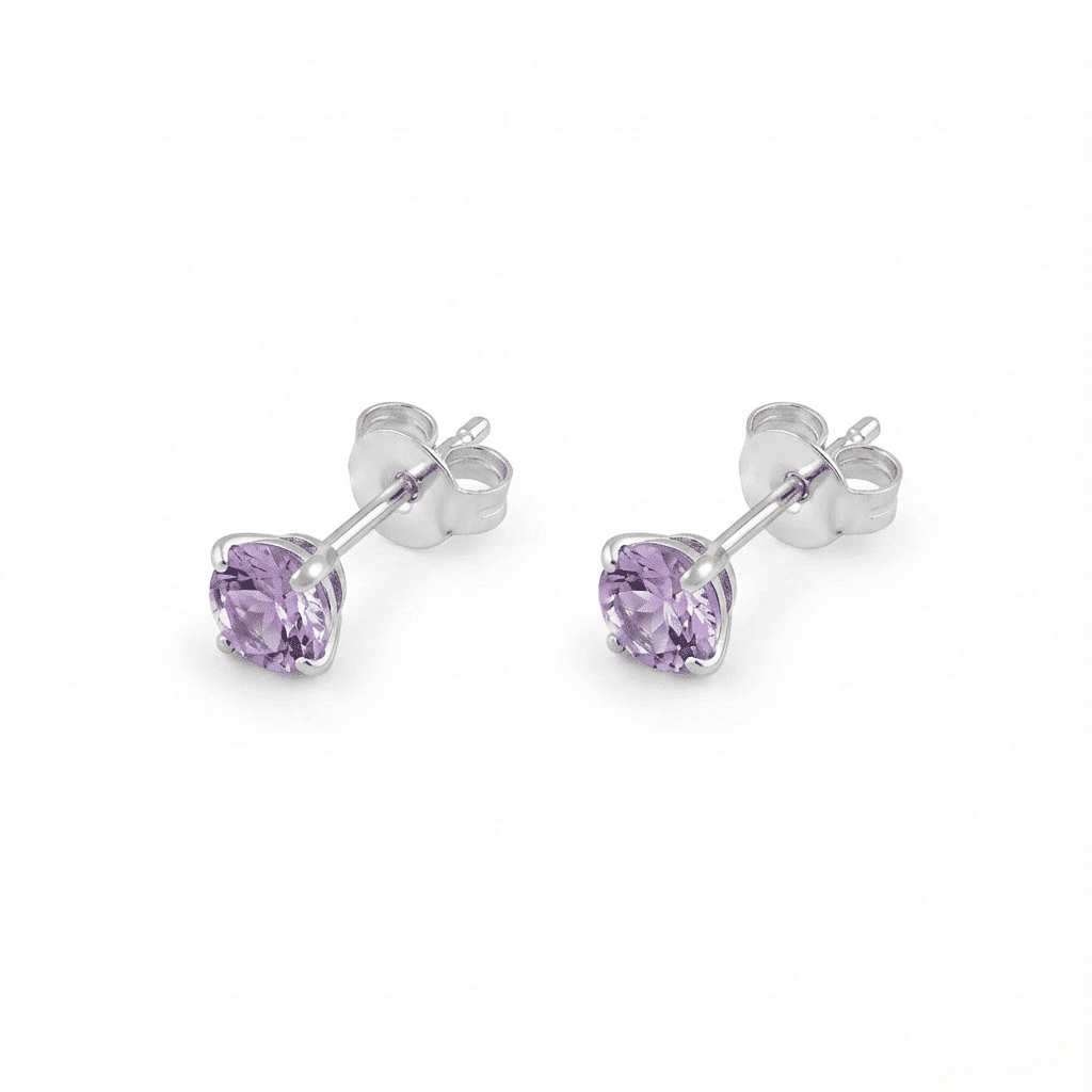 Luméa Solitaire Stud Earrings - Earrings - silvoraeg