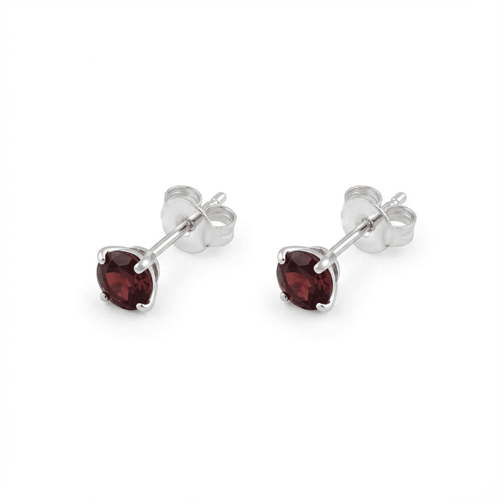 Luméa Solitaire Stud Earrings - Earrings - silvoraeg