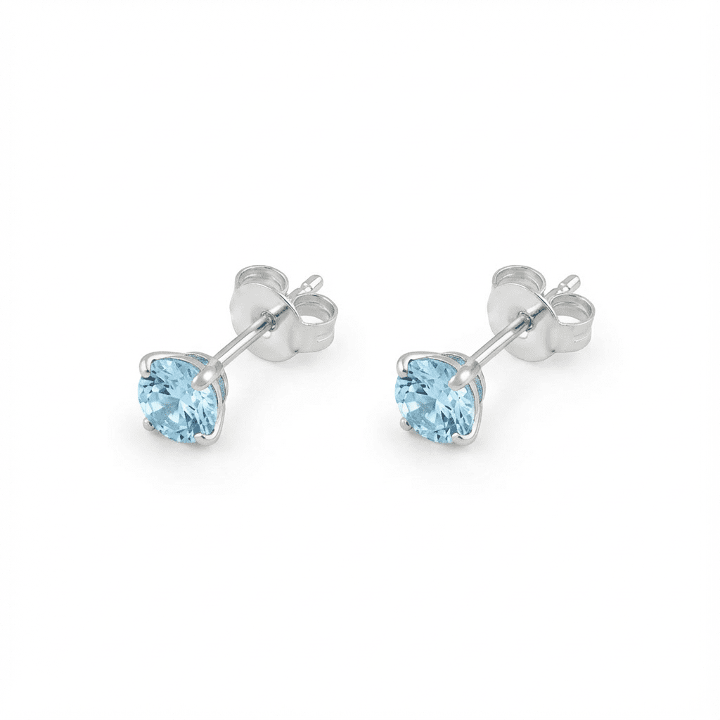 Luméa Solitaire Stud Earrings - Earrings - silvoraeg