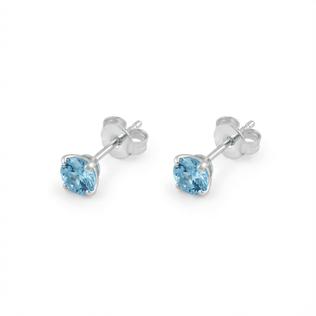 Luméa Solitaire Stud Earrings - Earrings - silvoraeg