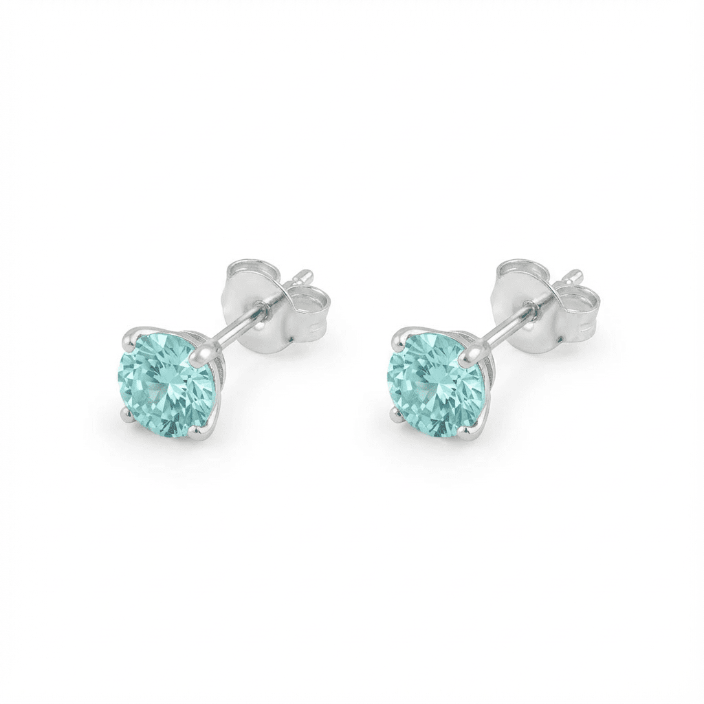 Luméa Solitaire Stud Earrings - Earrings - silvoraeg