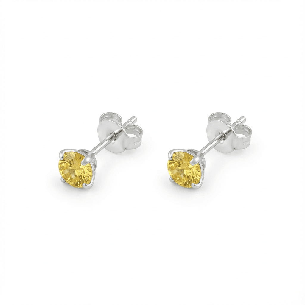 Luméa Solitaire Stud Earrings - Earrings - silvoraeg