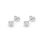 Luméa Solitaire Stud Earrings - Earrings - silvoraeg