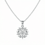 Luméra Heart Bloom Necklace - 925 Sterling Silver - Necklaces - Silvora