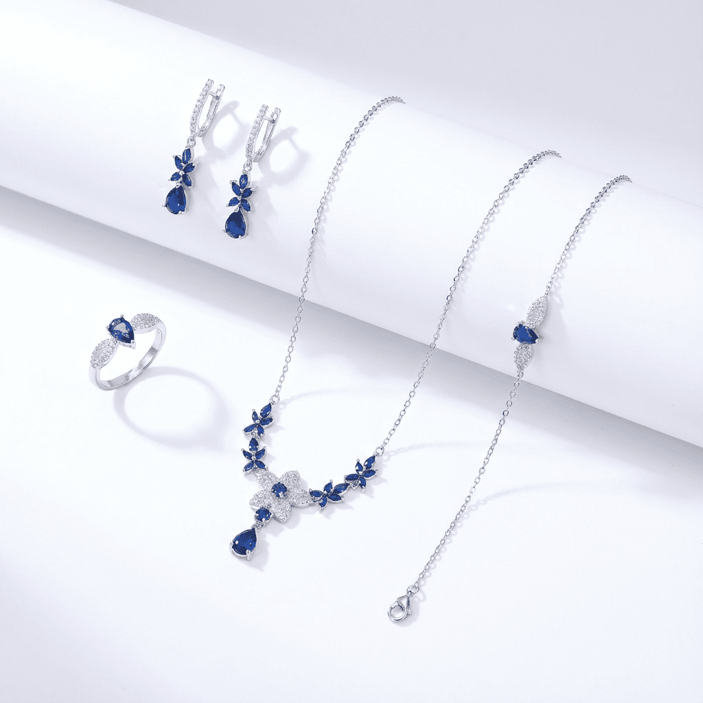 Midnight Bloom Set - Jewelry Sets - silvoraeg