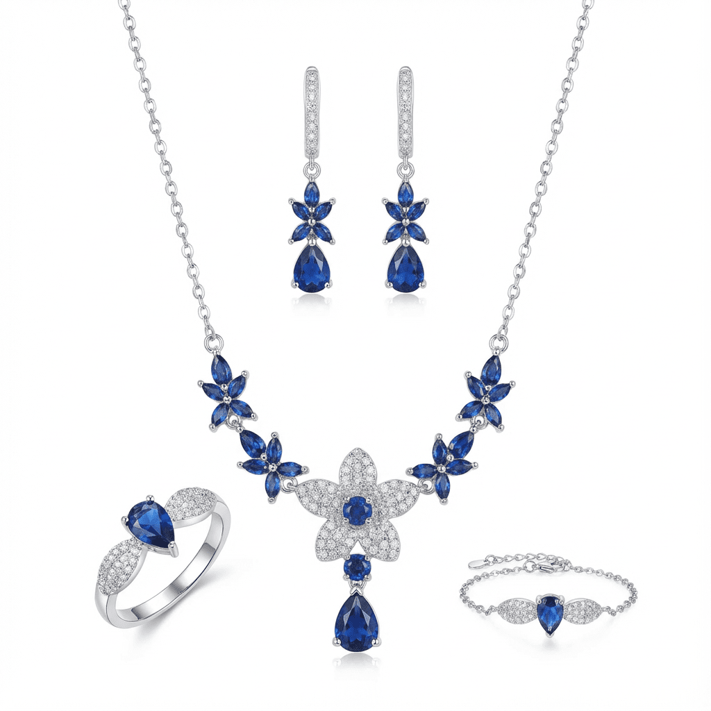 Midnight Bloom Set - Jewelry Sets - silvoraeg