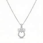 Noctelle Owl Necklace - 925 Sterling Silver - Necklaces - Silvora