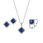 Regal Sapphire Set - Jewelry Sets - silvoraeg