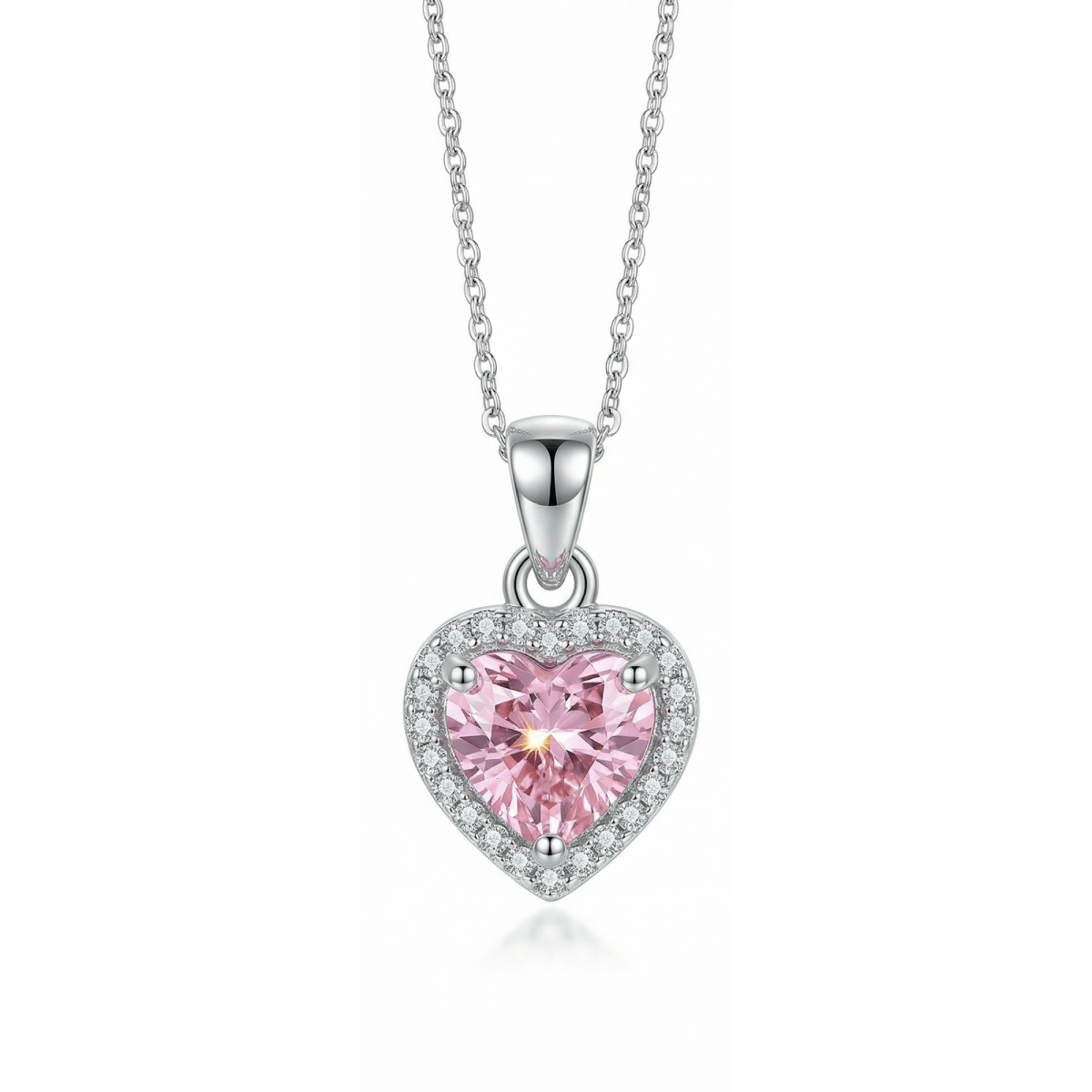 Rosé Amora Necklace - 925 Sterling Silver - Necklaces - Silvora
