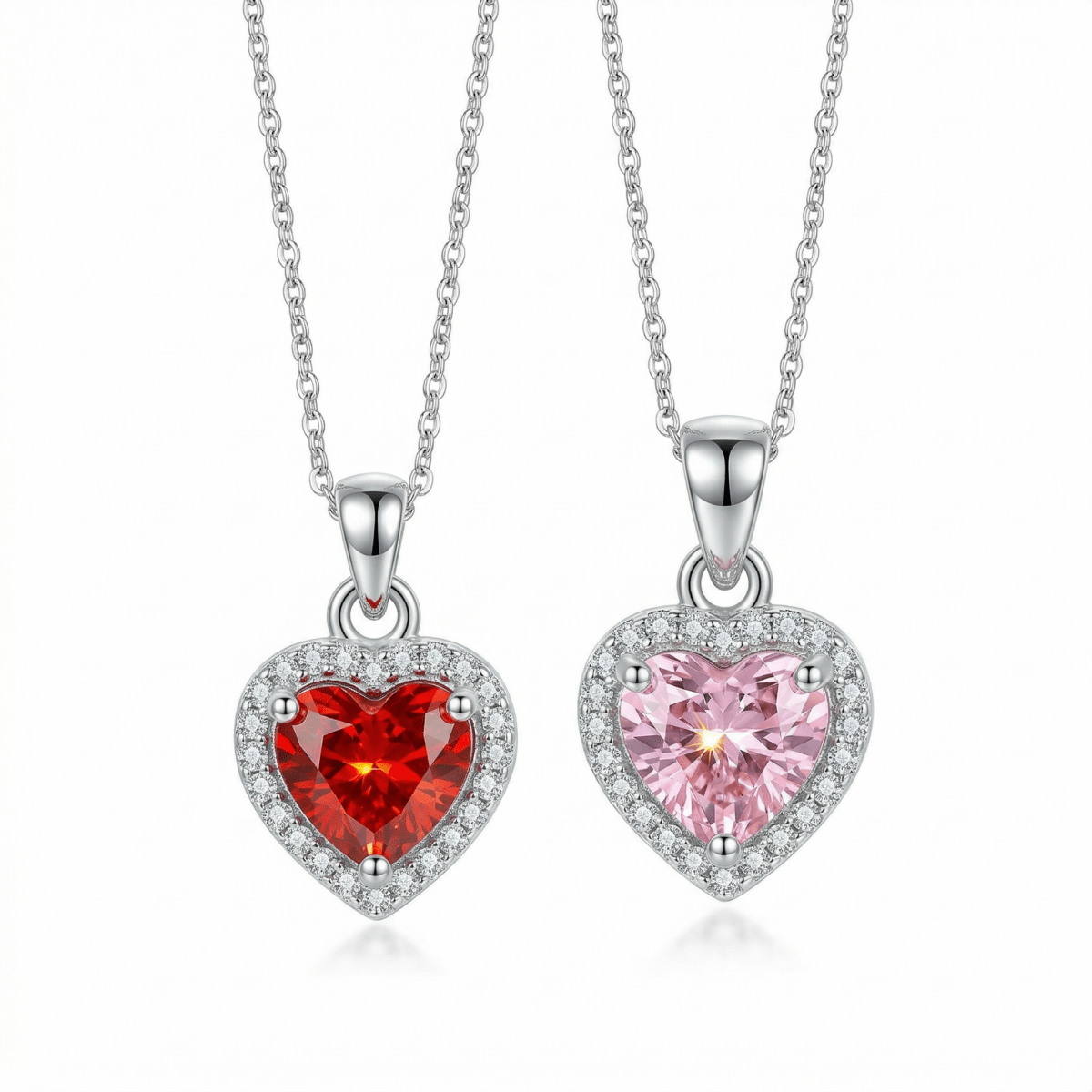 Rosé Amora Necklace - 925 Sterling Silver - Necklaces - Silvora