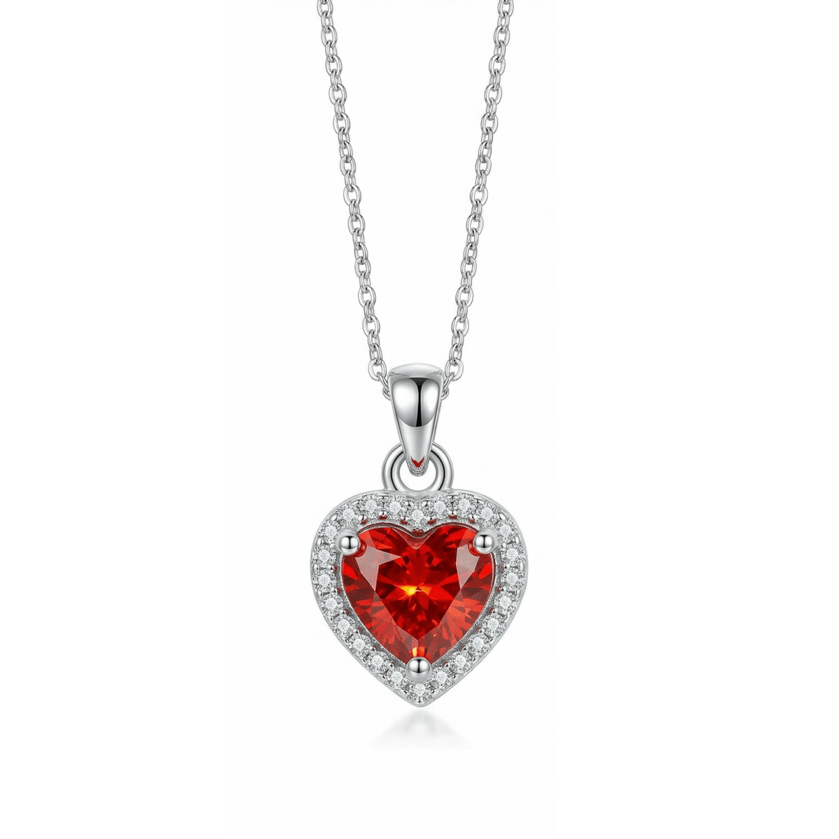 Rosé Amora Necklace - 925 Sterling Silver - Necklaces - Silvora