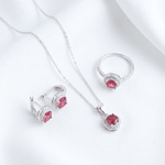 Ruby Glow Set - Jewelry Sets - silvoraeg