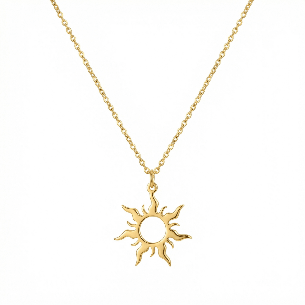 Soléa Radiant Sun Necklace - 925 Sterling Silver - Necklaces - Silvora