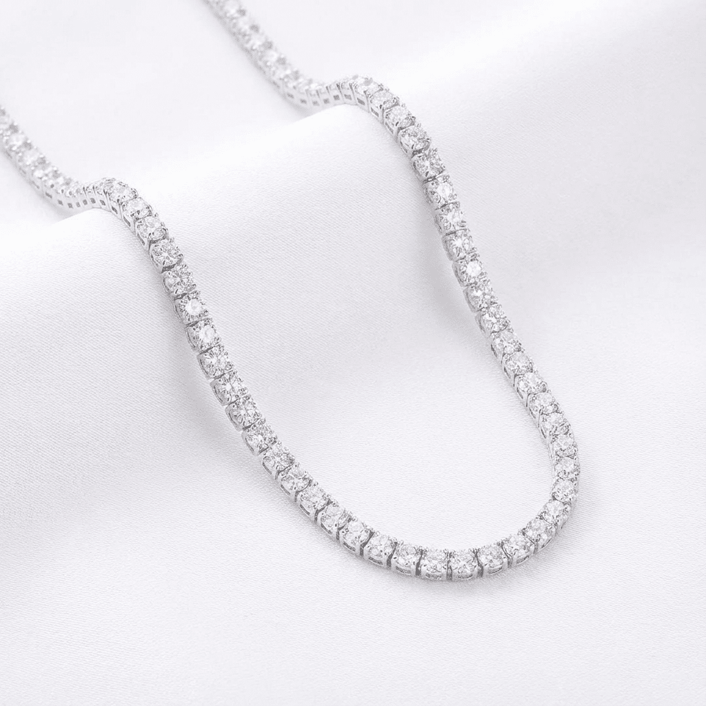 Stella Tennis Necklace - Necklaces - silvoraeg