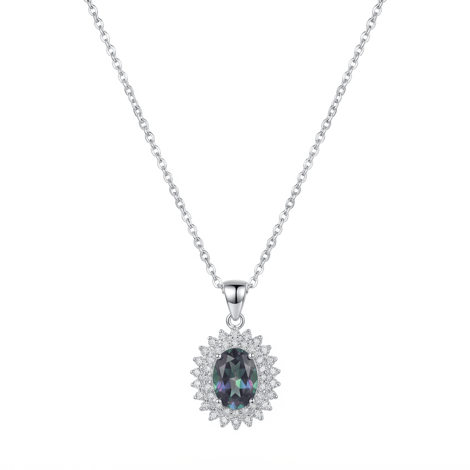 The Mystic Glow Pendant - 925 Sterling Silver - Necklaces - Silvora