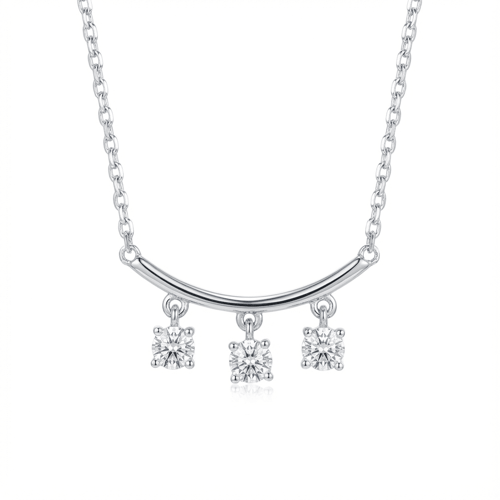 Trinity Spark Necklace - Necklaces - silvoraeg