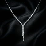Velmira Drop Necklace - 925 Sterling Silver - Necklaces - Silvora