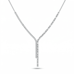Velmira Drop Necklace - 925 Sterling Silver - Necklaces - Silvora