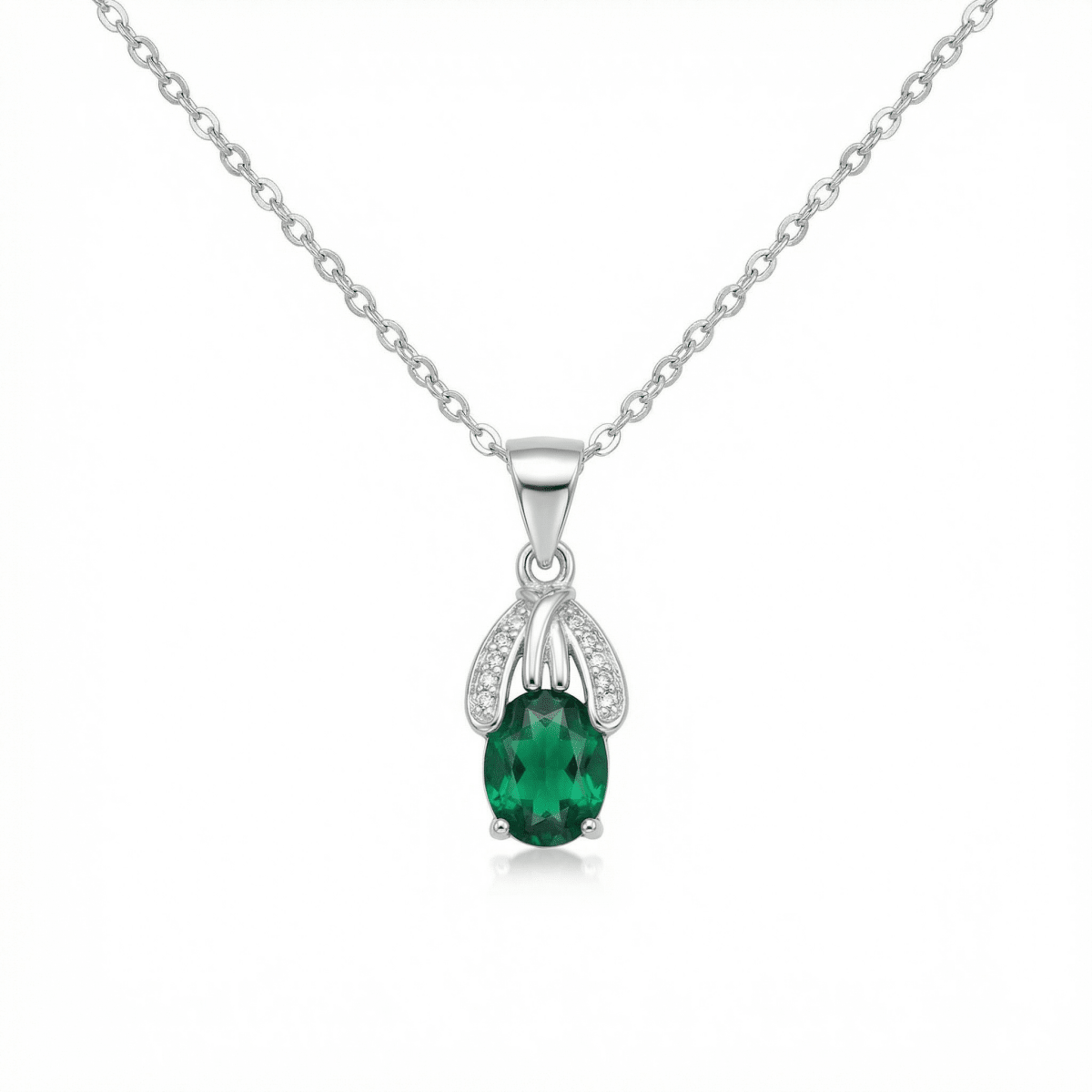 Velora Crown Pendant - 925 Sterling Silver - Necklaces - Silvora