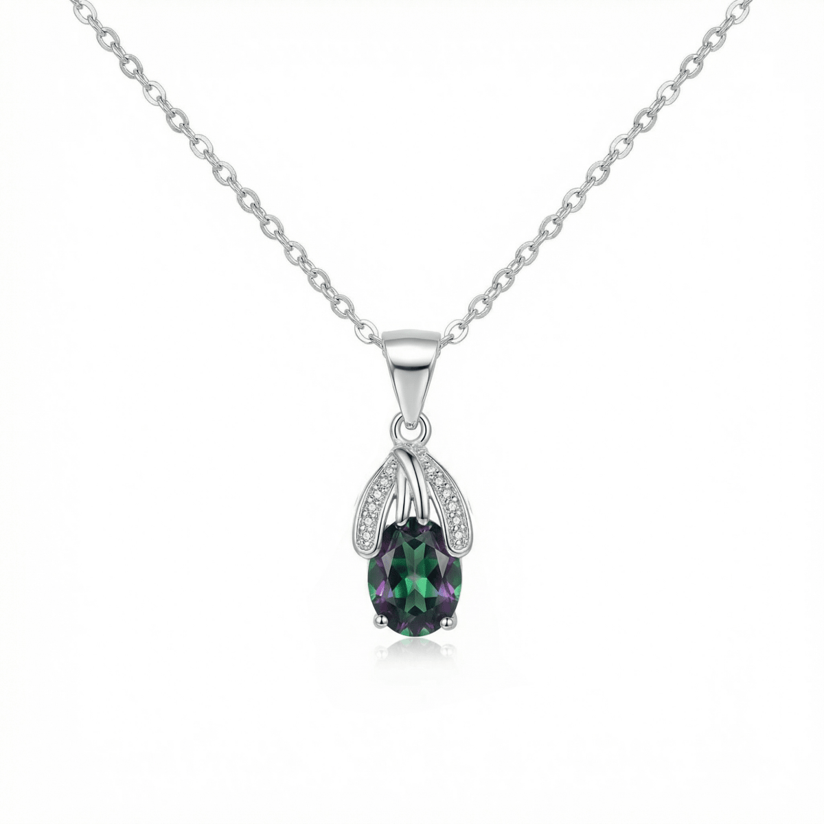 Velora Crown Pendant - 925 Sterling Silver - Necklaces - Silvora