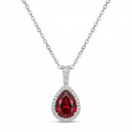Verdea Teardrop Pendant Necklace - 925 Sterling Silver - Necklaces - Silvora