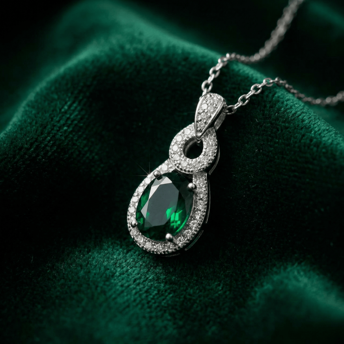 Verdessa Lumière Necklace - 925 Sterling Silver - Necklaces - Silvora