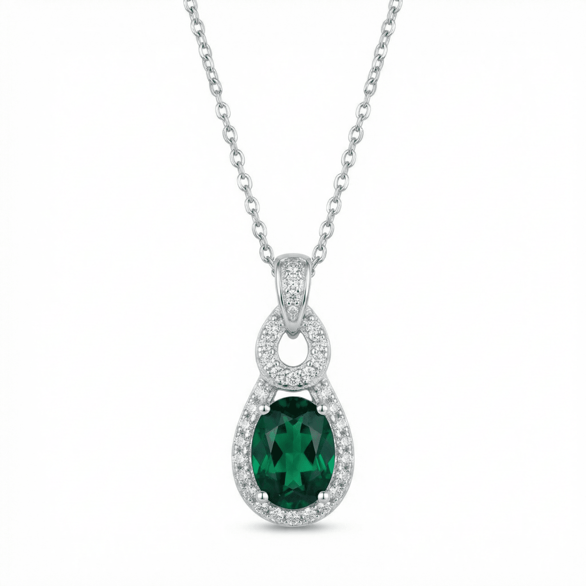 Verdessa Lumière Necklace - 925 Sterling Silver - Necklaces - Silvora